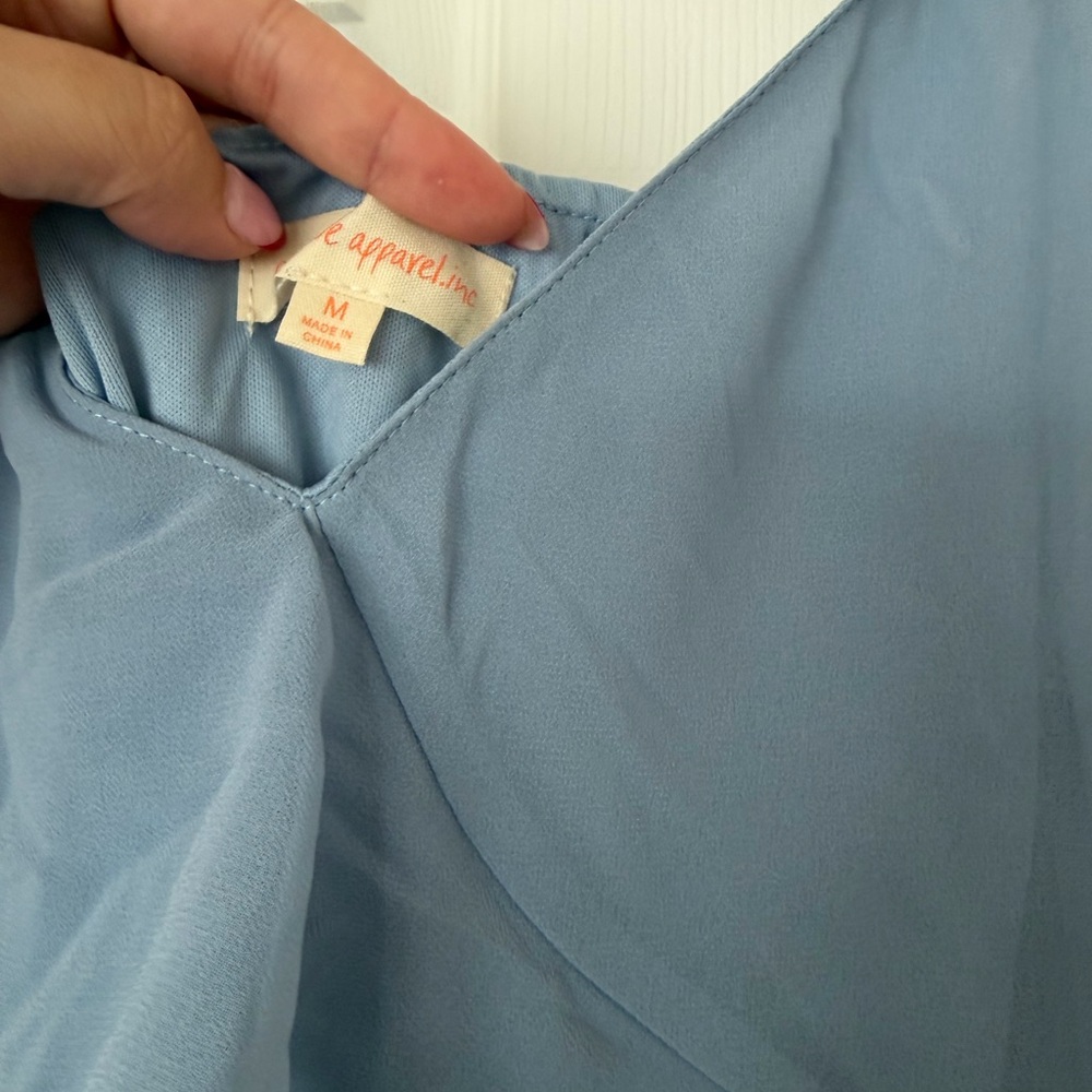 Lulu's Light Blue Ruffle Maxi Dress - Picture 6 of 9